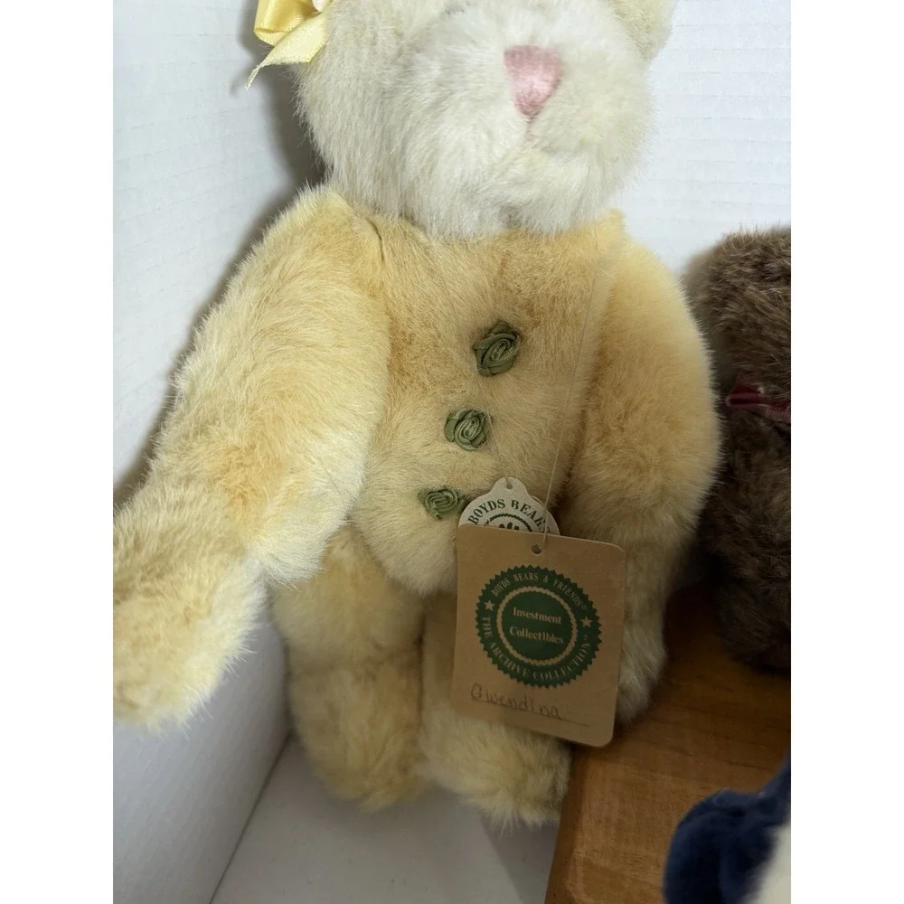 Boyds Bears Bearwear Plush Lot w/ Tags‎ Quilt Patch Archive Collection